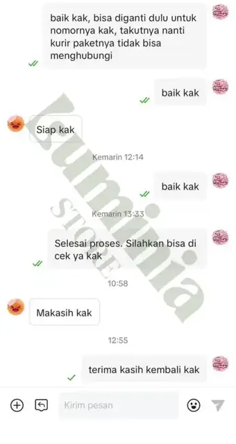 Contoh testimoni pelanggan 4 dari channel Telegram